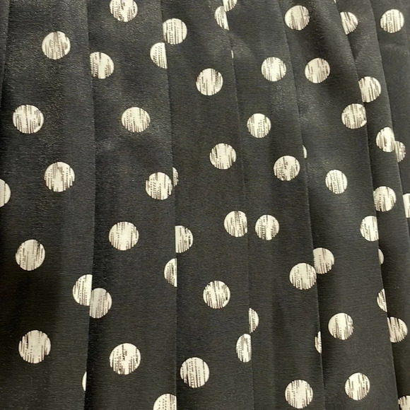 NWT Vintage Leslie Faye Pull On Elastic Waist Pleated Midi Skirt 6P - Picture 14 of 14